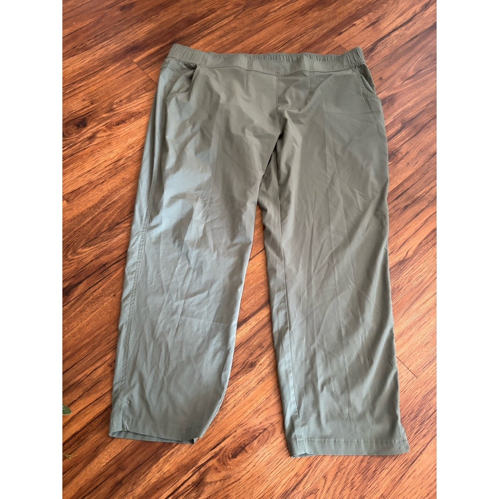 LOT OF 3 🌸 Eddie Bauer Activewear Women Plus Size 2X Olive Green Ankle Black - Picture 3 of 7